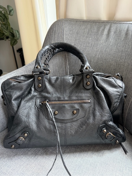 Balenciaga Handbags - Balenciaga Leather Top-Handle Satchel - Women Bags